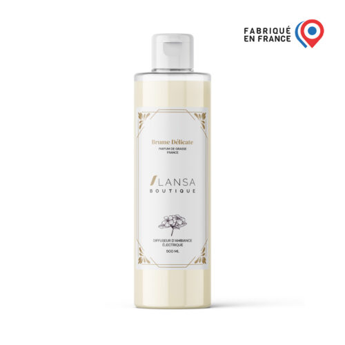 Flacon diffuseur d'ambiance électrique "Brume Délicate" de Lansa Boutique, fabriqué en France, 500ml.